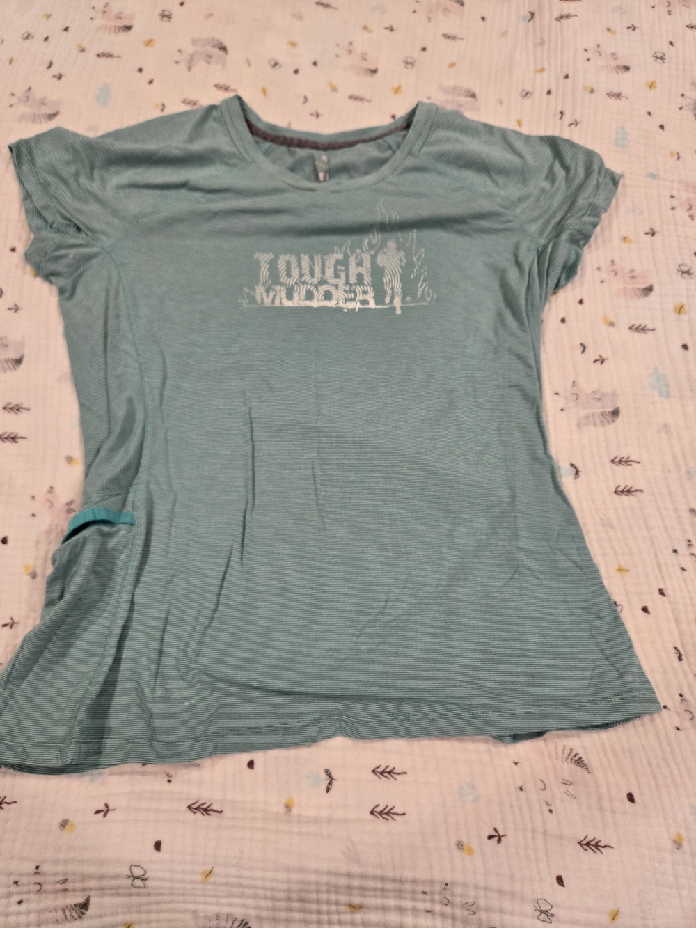 *Merrell* Tough Mudder Teal & White Short Sleeve Tee